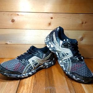 Asics Gel Noosa Try 8 Men's size 10 black White Gray Running,Casual shoes